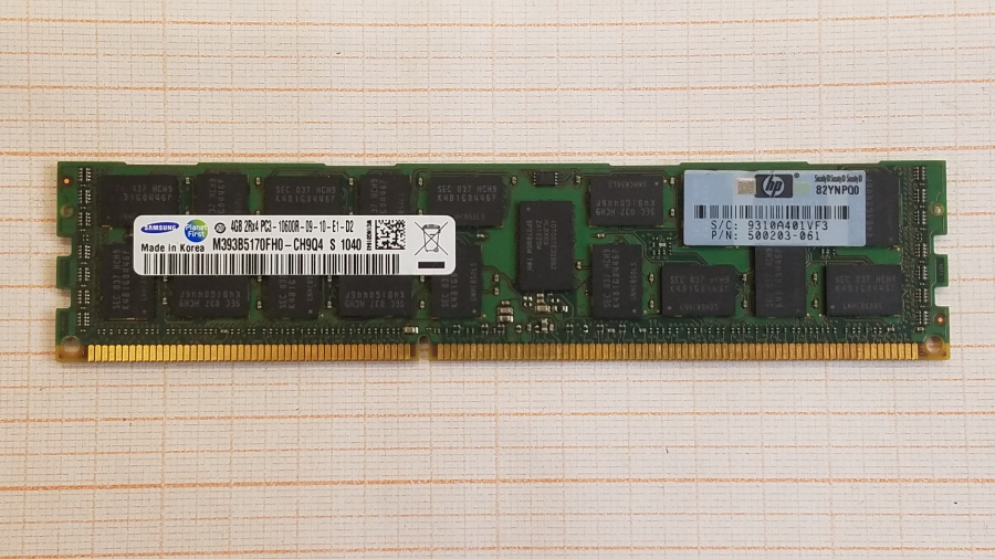 172-079-001 DDR3 RDIMM ECC REG HP 500203-061 #1