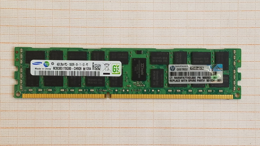 172-079-002 DDR3 RDIMM ECC REG HP 500203-061 #1