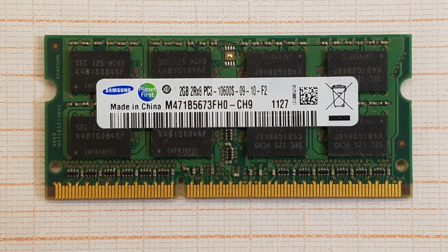 165-444-001 DDR3 SO-DIMM SAMSUNG M471B5673FH0-CH9 #1