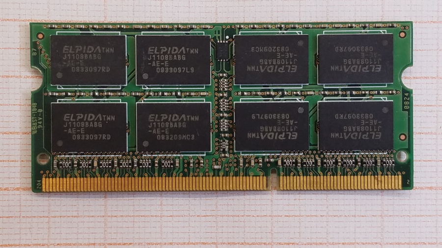 165-454-001 DDR3 SO-DIMM Elpida EBJ21UE8BAU0-AE-E #2
