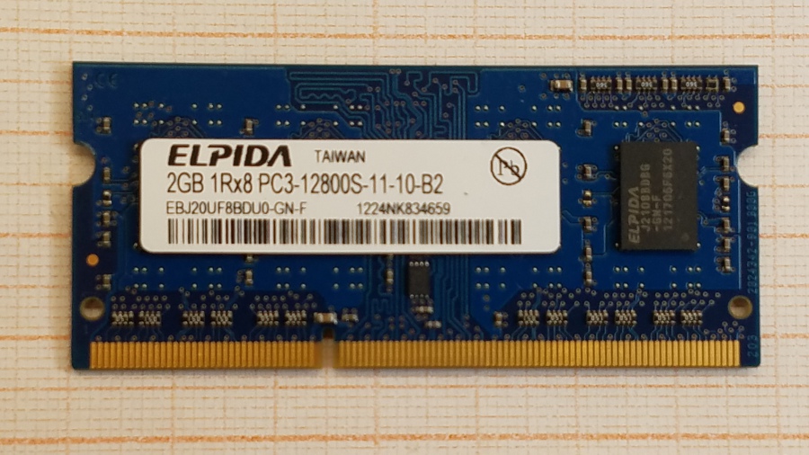 165-455-001 DDR3 SO-DIMM Elpida EBJ20UF8BDU0-GN-F #1