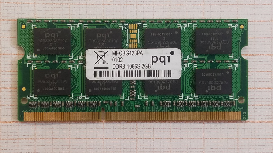 165-460-001 DDR3 SO-DIMM PQI MFCBG423PA #1