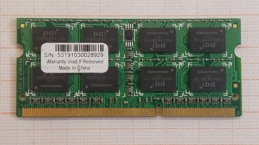 165-460-001 DDR3 SO-DIMM PQI MFCBG423PA #2