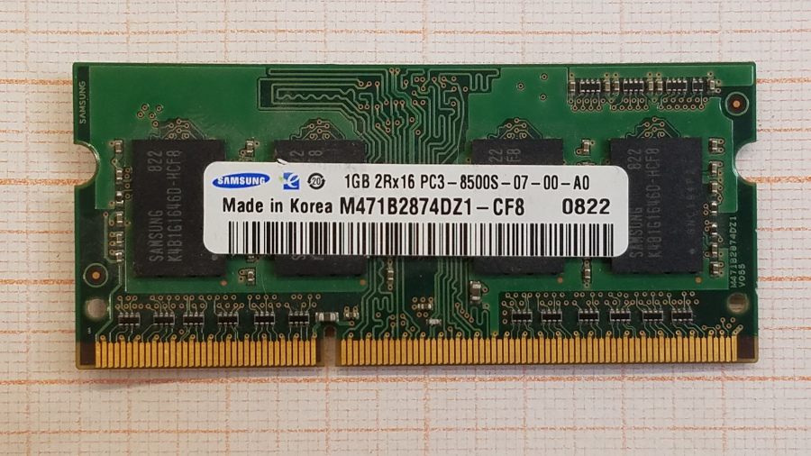 165-470-001 DDR3 SO-DIMM SAMSUNG M471B2874DZ1-CF8 #1