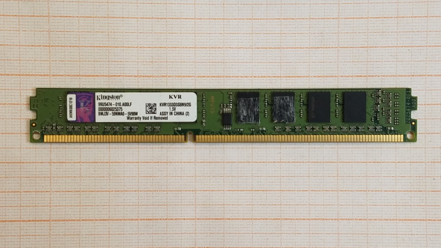165-471-001 DDR3 DIMM KINGSTON KVR1333D3S8N9/2G #1