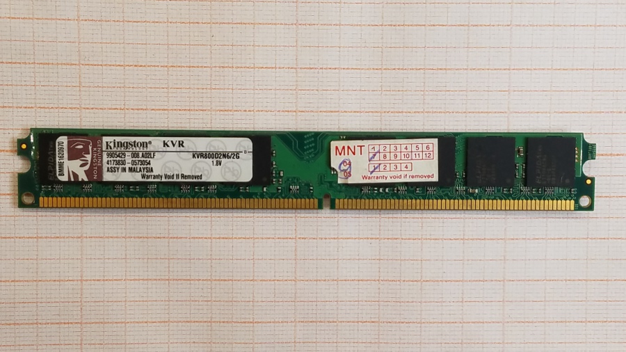 165-472-001 DDR2 DIMM KINGSTON KVR800D2N6/2G #1