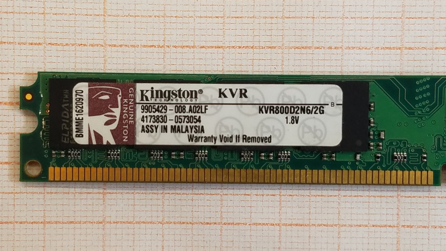 165-472-001 DDR2 DIMM KINGSTON KVR800D2N6/2G #2