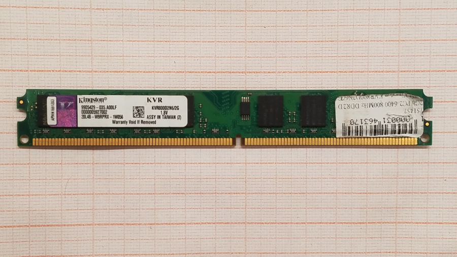 165-472-002 DDR2 DIMM KINGSTON KVR800D2N6/2G #1