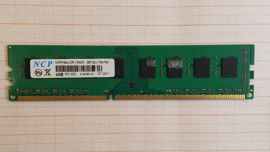 165-473-001 DDR3 1333/1600 DIMM NCP NCPH9AUDR-13M28 #1