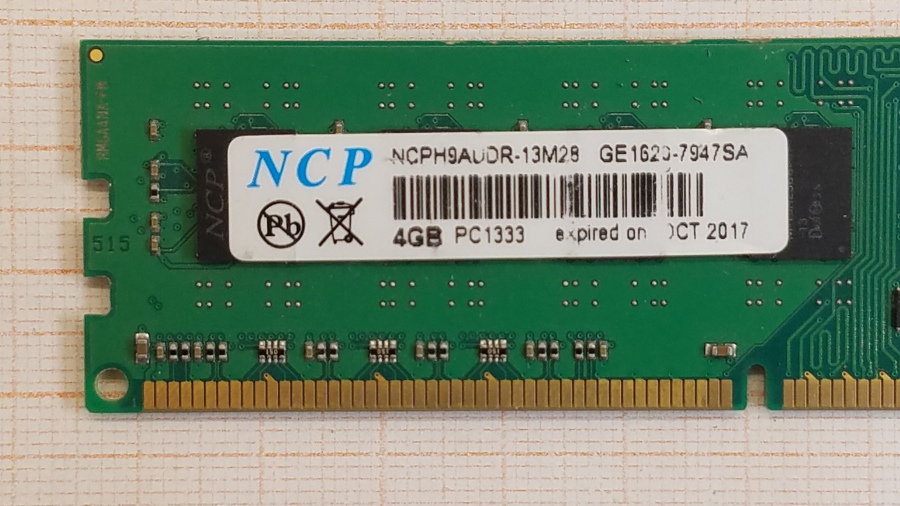 165-473-001 DDR3 1333/1600 DIMM NCP NCPH9AUDR-13M28 #2