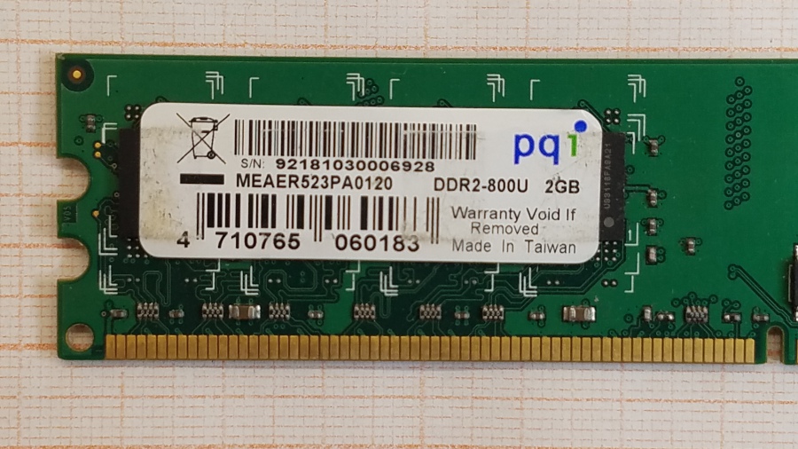 165-474-001 DDR2 DIMM PQI MEAER523PA0120 #2