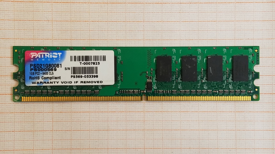 165-481-001 DDR2 DIMM PATRIOT PSD21G80081 #1