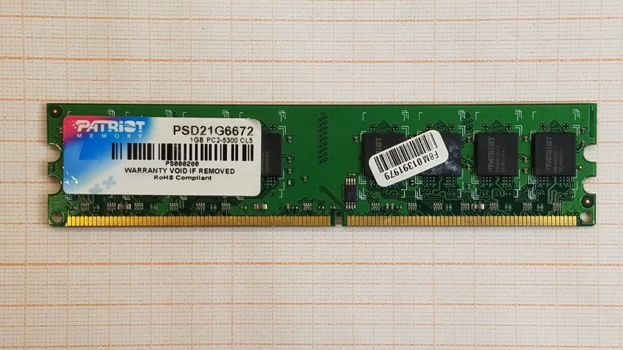 165-482-001 DDR2 DIMM PATRIOT PSD21G6672 #1