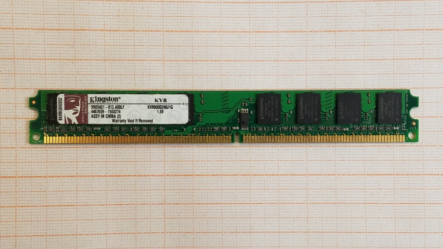 165-483-001 DDR2 DIMM KINGSTON KVR800D2N6/1G #1