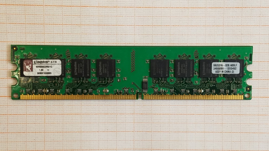 165-487-001 DDR2 DIMM KINGSTON KVR800D2N6/1G #1