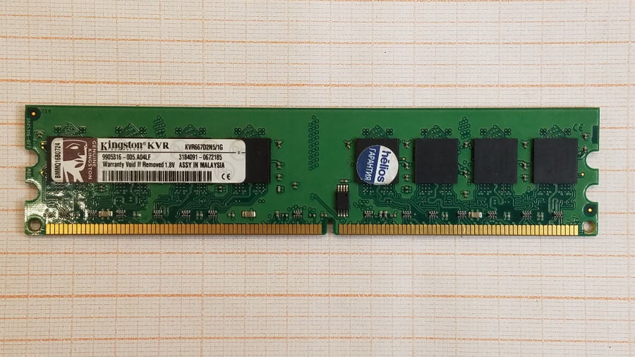 165-488-002 DDR2 DIMM KINGSTON KVR667D2N5/1G #1