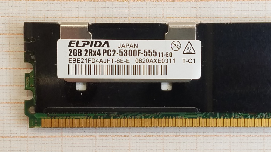 165-494-001 DDR2 FB-DIMM Elpida EBE21FD4AJFT-6E-E #2