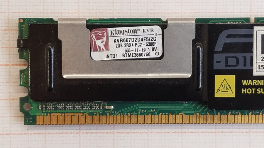 165-495-001 DDR2 FB-DIMM KINGSTON KVR667D2D4F5/2G #2