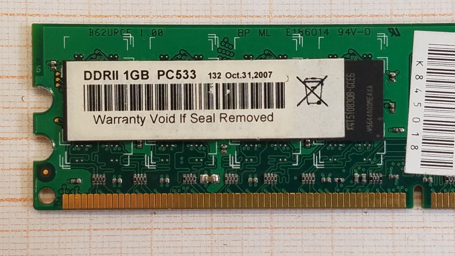 165-500-001 DDR2 DIMM SAMSUNG DDR2 1GB PC533 #2