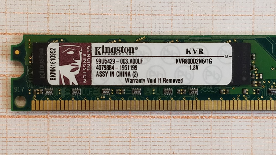 165-504-001 DDR2 DIMM KINGSTON KVR800D2N6/1G #2