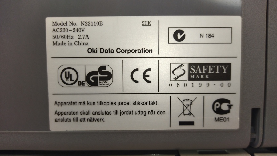 143-008-006 Принтер OKI B410d #15