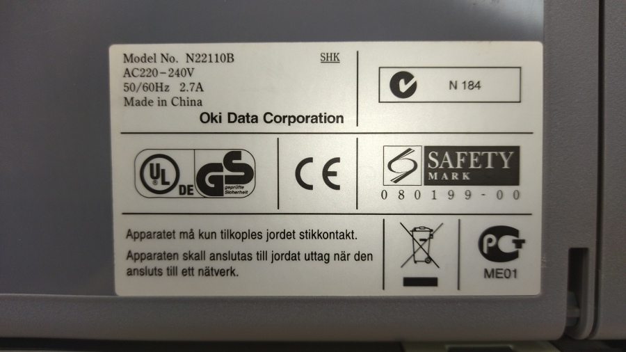 143-008-010 Принтер OKI B410d #17