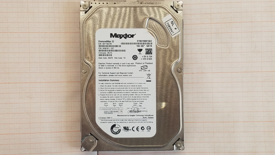 157-026-001 HDD 3.5" SATA MAXTOR STM3160813AS #2
