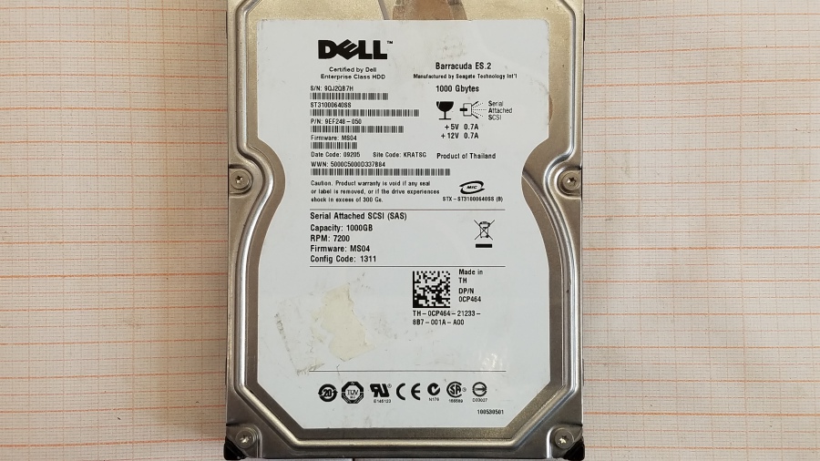 111-163-002 HDD 3.5" SAS DELL 0CP464 #2