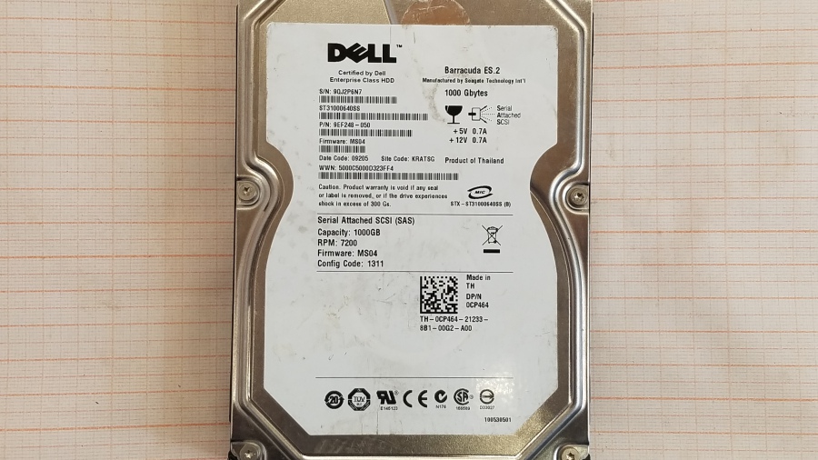 111-163-003 HDD 3.5" SAS DELL 0CP464 #2