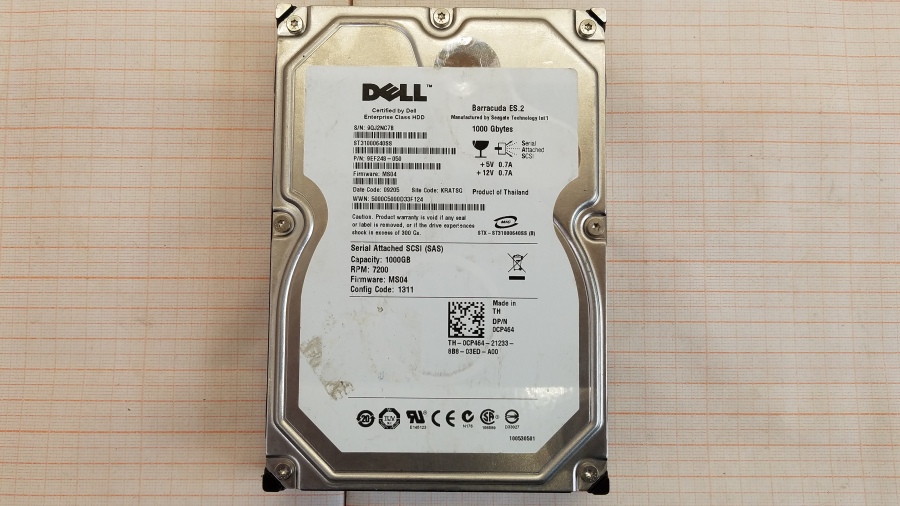 111-163-004 HDD 3.5" SAS DELL 0CP464 #2