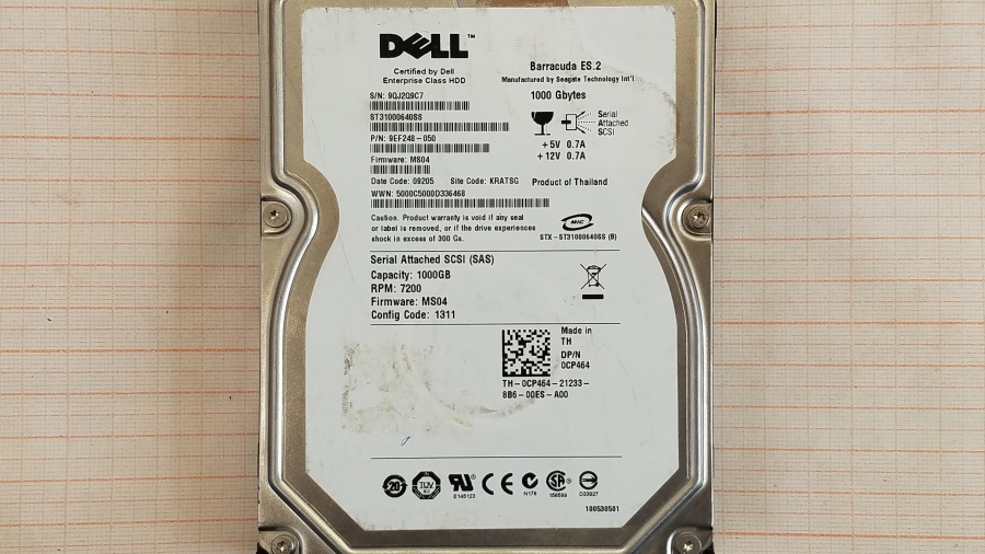 111-163-005 HDD 3.5" SAS DELL 0CP464 #2