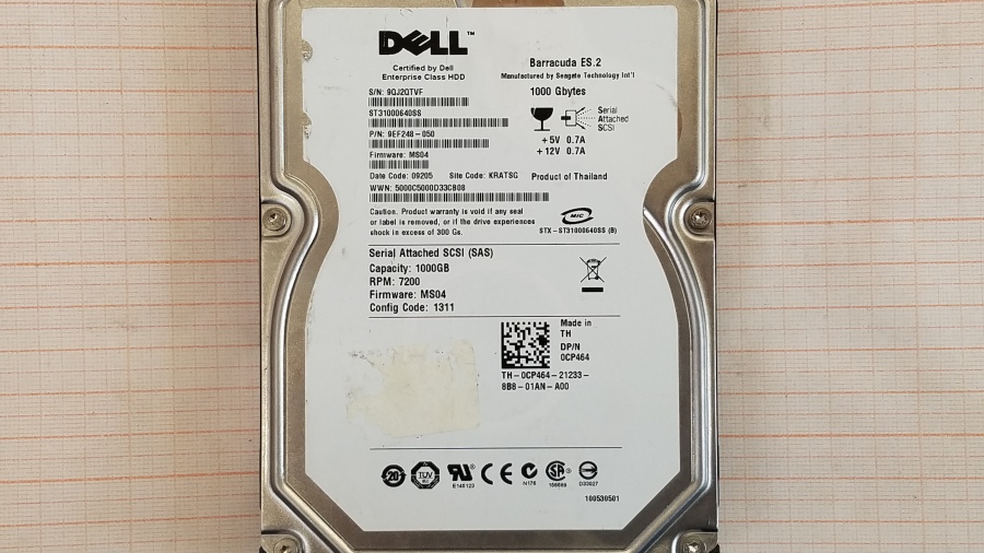 111-163-007 HDD 3.5" SAS DELL 0CP464 #2