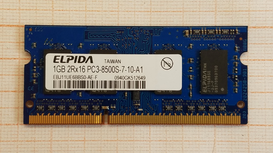 111-173-001 DDR3 SO-DIMM Elpida EBJ11UE6BBS0-AE-F #1