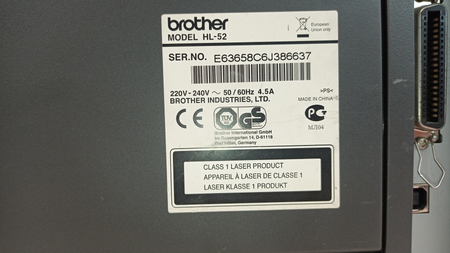 165-063-001 Принтер BROTHER HL-5240 #21