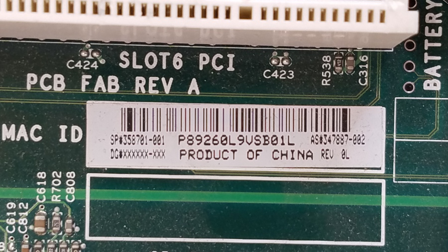 165-555-001 MB LGA 775 HP 358701-001 #3