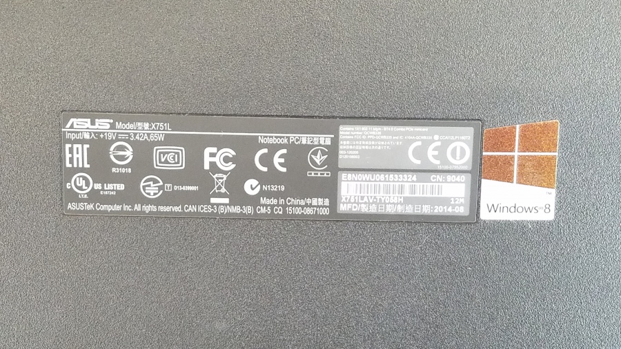 149-035-003 Ноутбук ASUS X751L #10