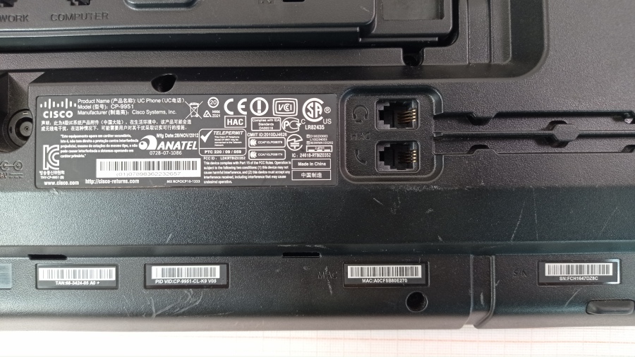 149-289-002 Телефон VoIP CISCO CP-9951 #25