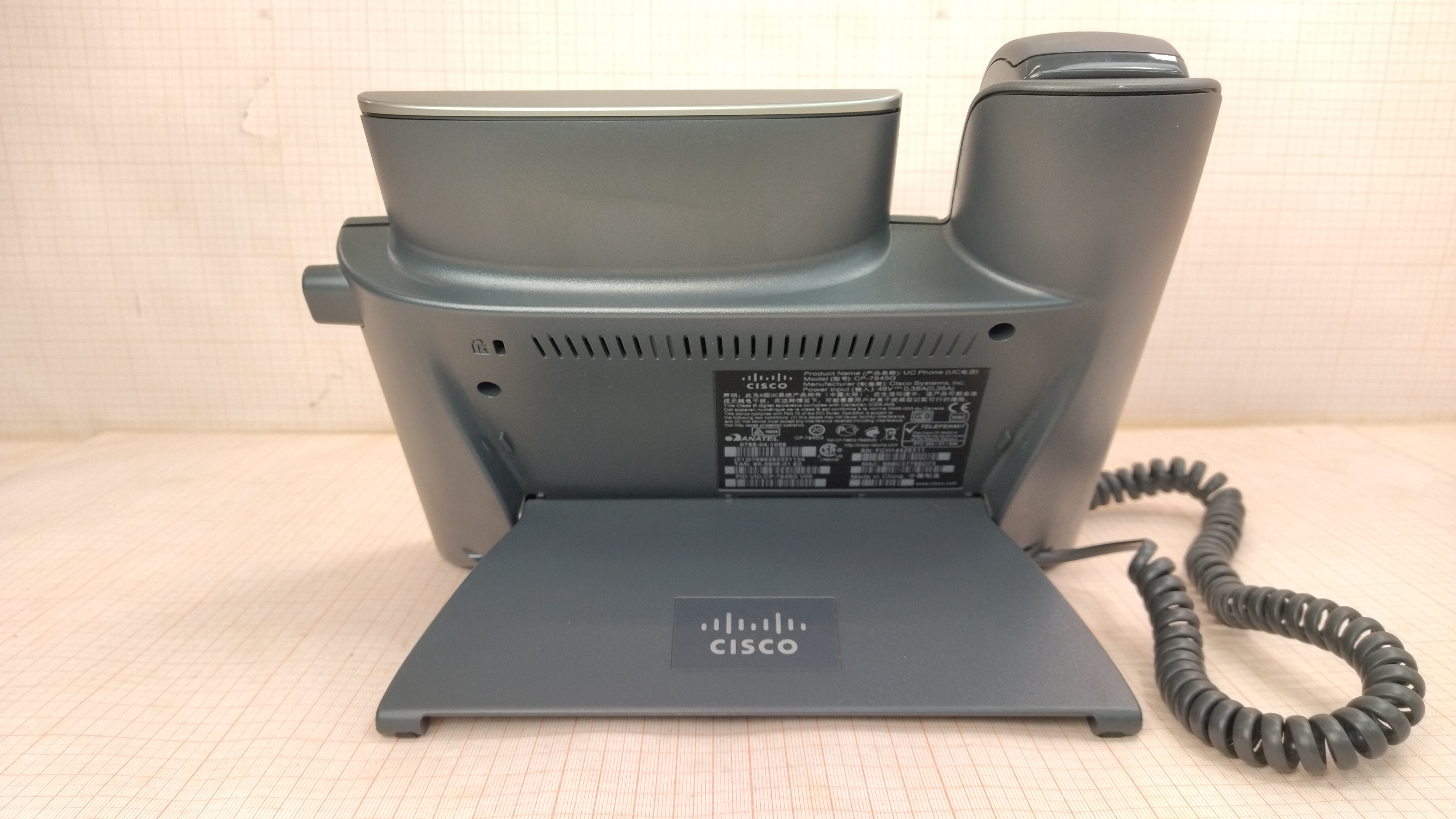 168-102-001 Телефон VoIP CISCO CP-7945G | Хламада - запчасти с разборки  серверов, компьютеров, ноутбуков, планшетов, смартфонов