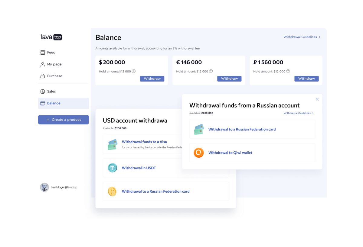 Lava.top is a content platform for all creators, online schools and  influencers