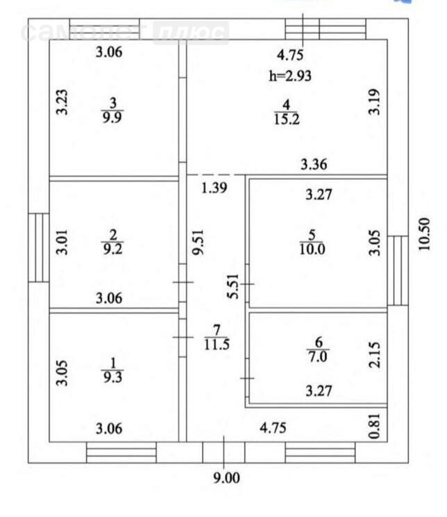 3-комнатная 95 м2 в ЖК undefined корпус undefined этаж null