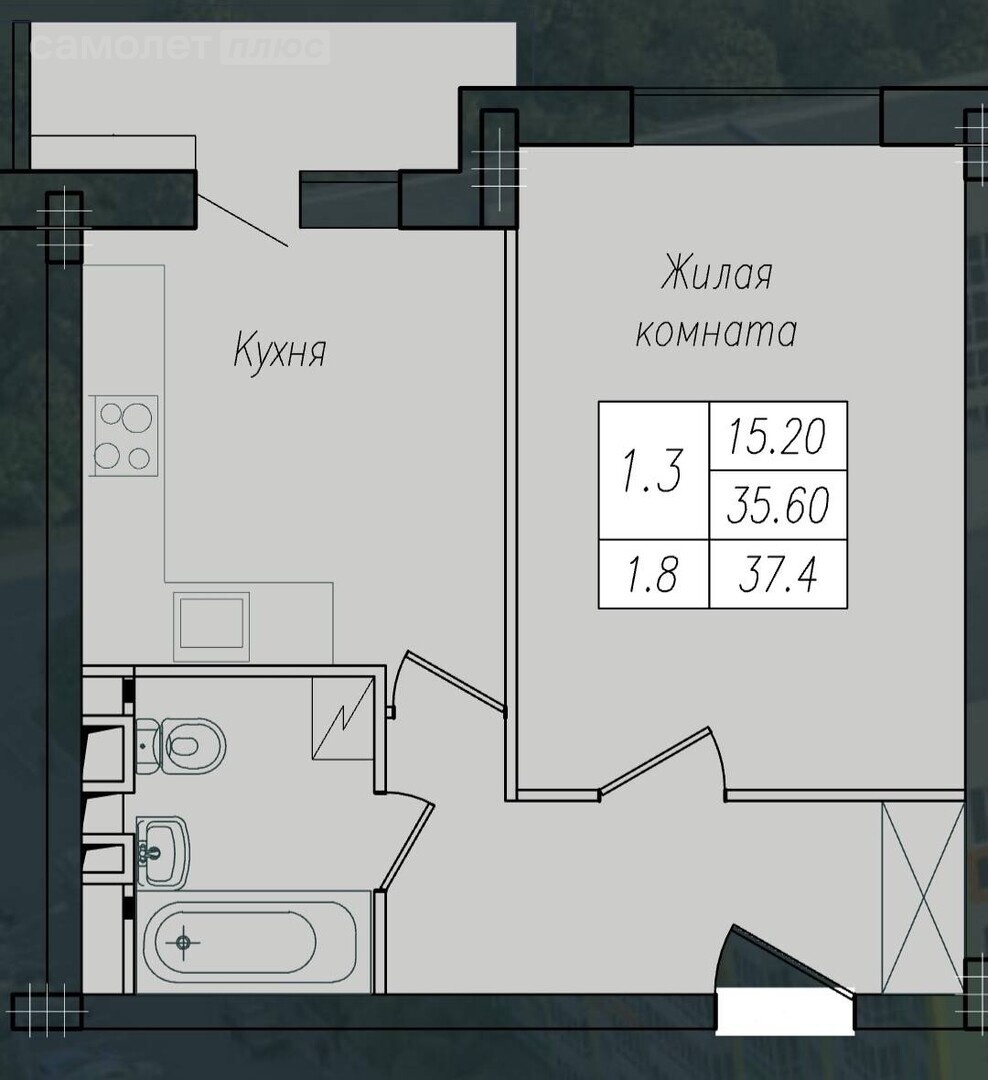 Купить квартиру до 3,5 млн рублей в Курске | Самолет Плюс