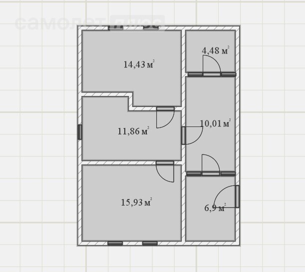 3-комнатная 50 м2 в ЖК undefined корпус undefined этаж null