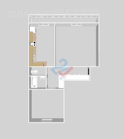 2-комнатная 53.7 м2 в ЖК undefined корпус undefined этаж 3