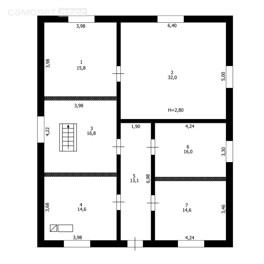4-комнатная 135.2 м2 в ЖК undefined корпус undefined этаж null