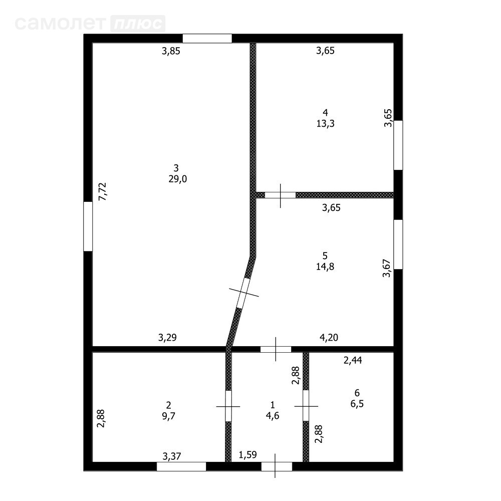 3-комнатная 82.8 м2 в ЖК undefined корпус undefined этаж null