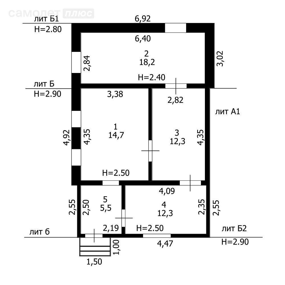 7-комнатная 161.6 м2 в ЖК undefined корпус undefined этаж null