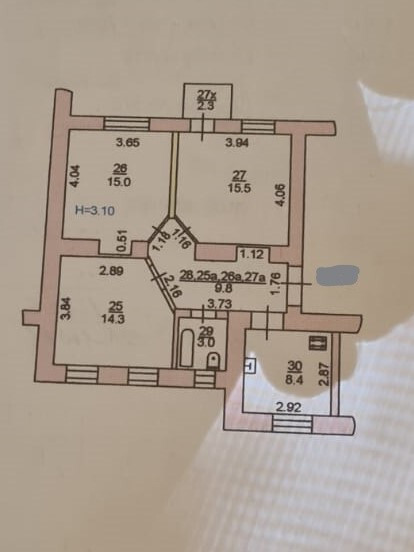 3-комнатная 67 м2 в ЖК undefined корпус undefined этаж 2