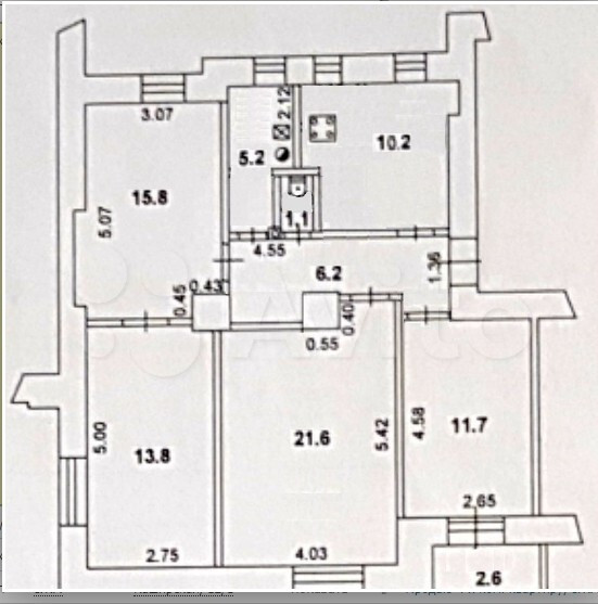 4-комнатная 88 м2 в ЖК undefined корпус undefined этаж 5
