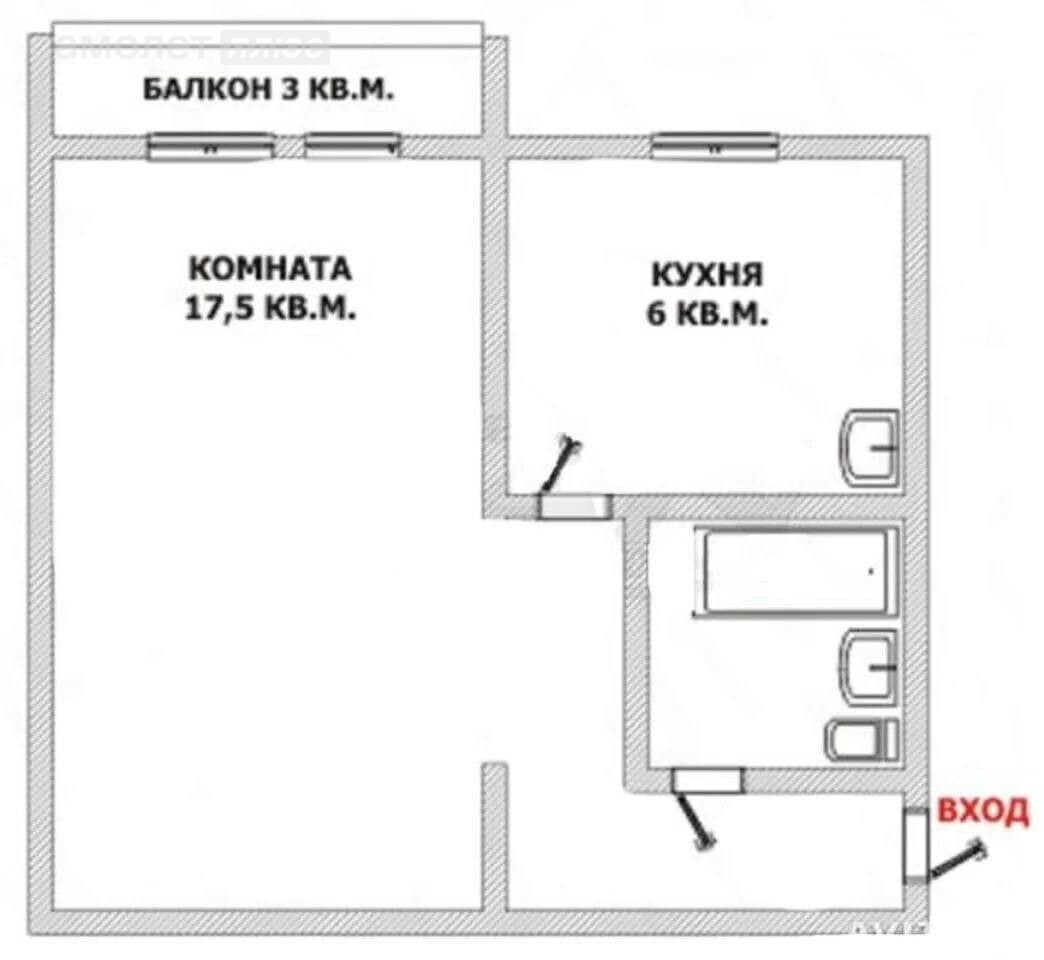 Планировка Однокомнатной Квартиры Хрущевка Фото