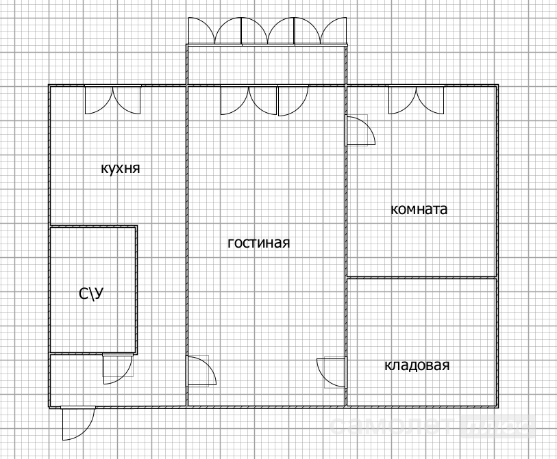 2-комнатная 44.6 м2 в ЖК undefined корпус undefined этаж 5
